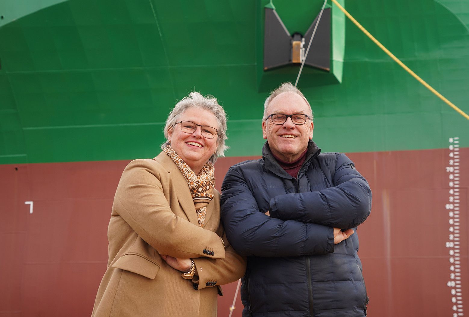 MF Shipping Group CEO Karin Orsel and CFO Theo Dik