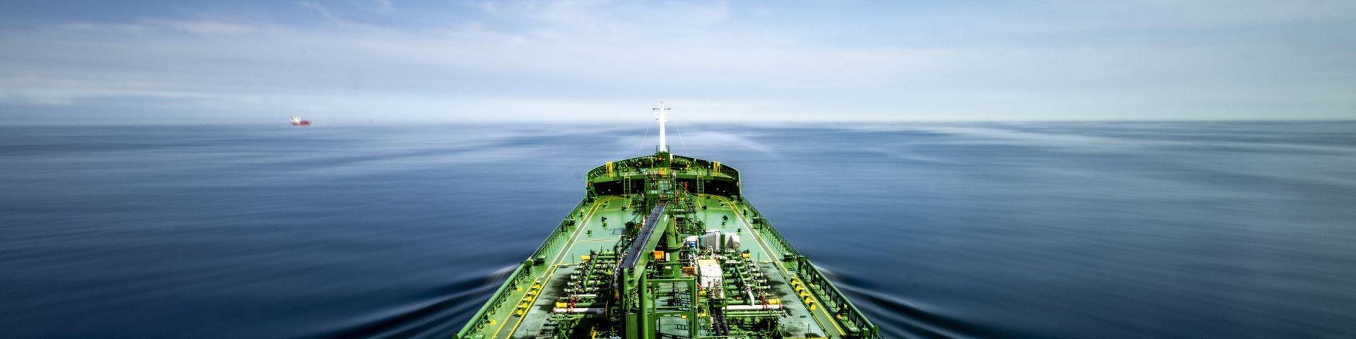 Tanker on open sea