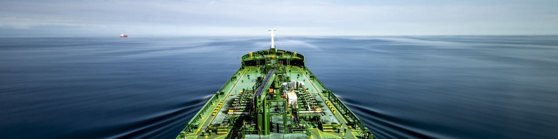 Tanker on open sea