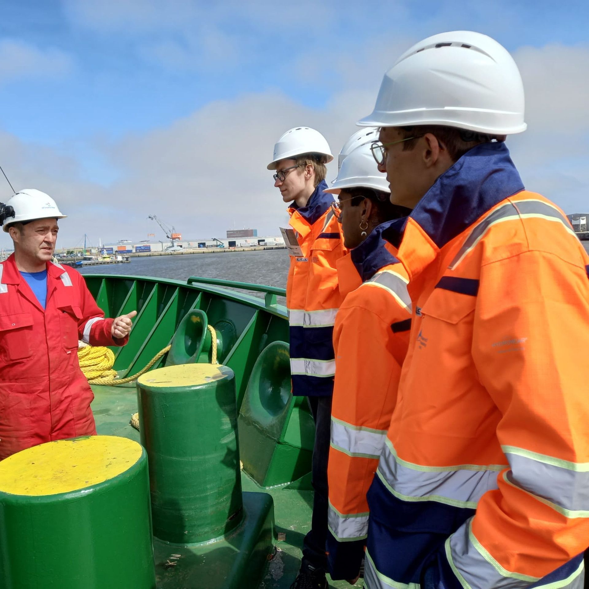 Introduction day on board for interns